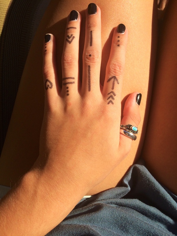 interesting things to draw on your hand